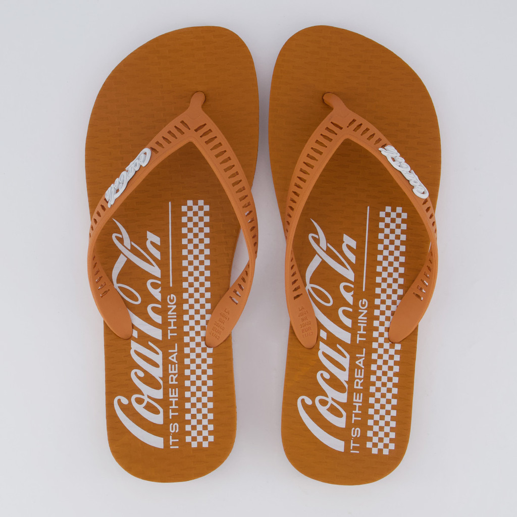 Chinelo Coca Cola Grid Marrom em Oferta na Shopee