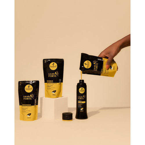 Shampoo Cavalo Forte Haskell 300ml - Reforça a Estrutura do Fio, Vegano e Sem Parabenos, pH 5.5 · foto 2