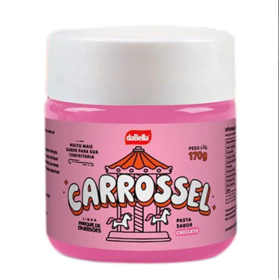 Pasta Saborizante Carrossel Chiclete 170g Dabella