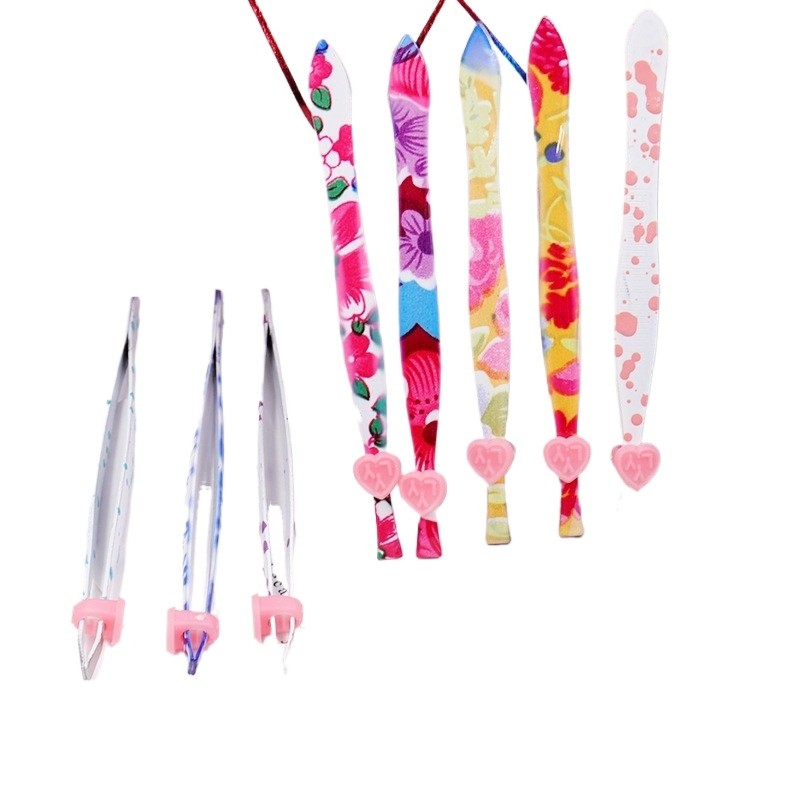 Kit com 12 Pinças Preta e Prata em Aço Inox — Precisão e Versatilidade para Uso Profissional e Diário