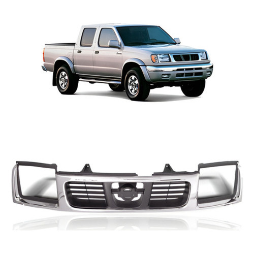 Grade Radiador Nissan Frontier 98 99 00 01 02 Cromado