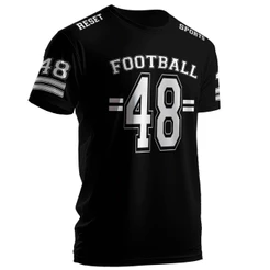 Camiseta Streetwere Estampada Football Americano Camisa 100% Algodão Premium Blusa Confortavel Estilo Casual