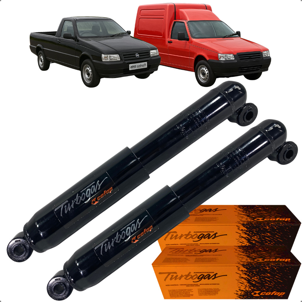 Par Amortecedor Traseiro Cofap Fiorino Furgão Pickup 1.0 1.5 1.6 1993 a 2013 GL12688