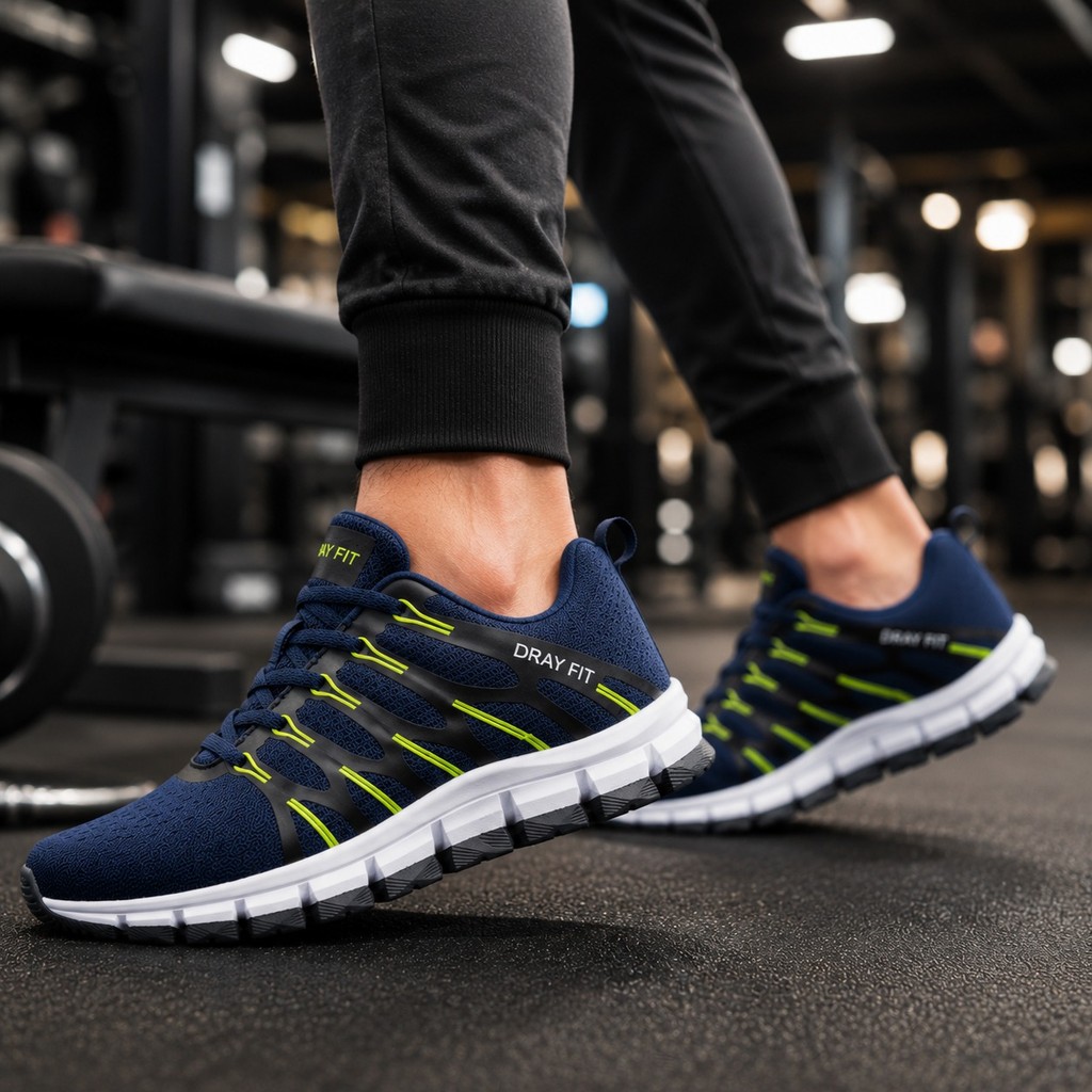 Tênis Esportivo Masculino Feminino Leve Confortável Respirável Academia Caminhada Corrida Casual Trabalho Antiderrapante