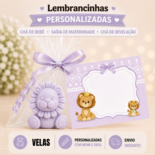 40 Velas Aromatizadas Lembrancinhas Cha de Bebe leanzinho  (VELAS)