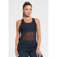 CAMISETA FITNESS FEMININA DE TULE ACTIVITY DLK