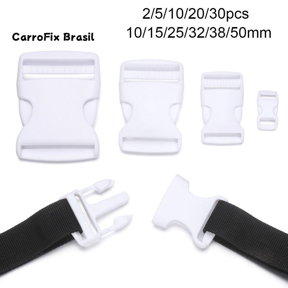 WWAX 2/5/10/20/30pcs Fivelas De Liberação Lateral 6 Tamanhos Hardware Bolsa Dupla Alça Correia Paracord Pulseira Bloquei