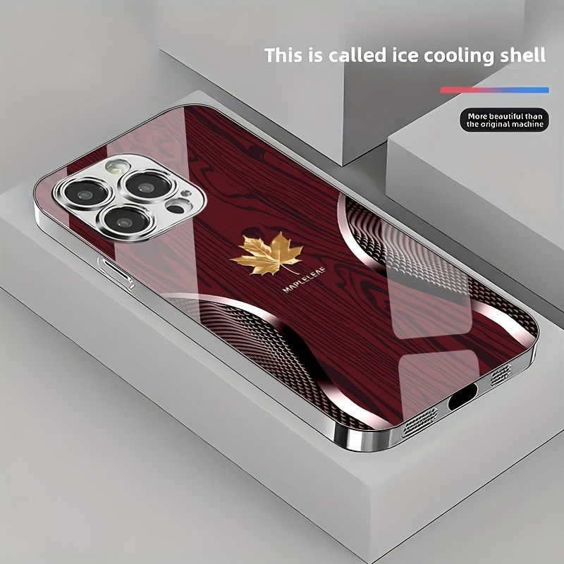 Esta é a Capa Refrescante Capinha Para iPhone 14 15 16 Plus 17 13 12 11 Pro Max XR Normal Brilhante Com Folha Anti Queda