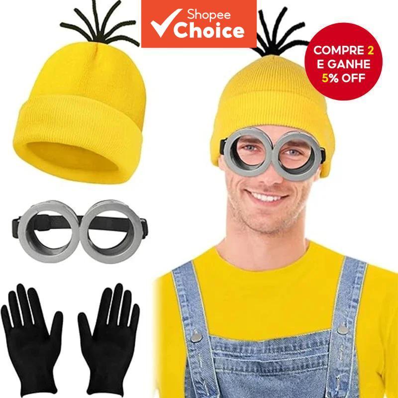  Óculos Divertidos de Minions Bonitinhos para Festa, Decoração de Plástico, Acessórios para Cosplay de Anime, Adereços