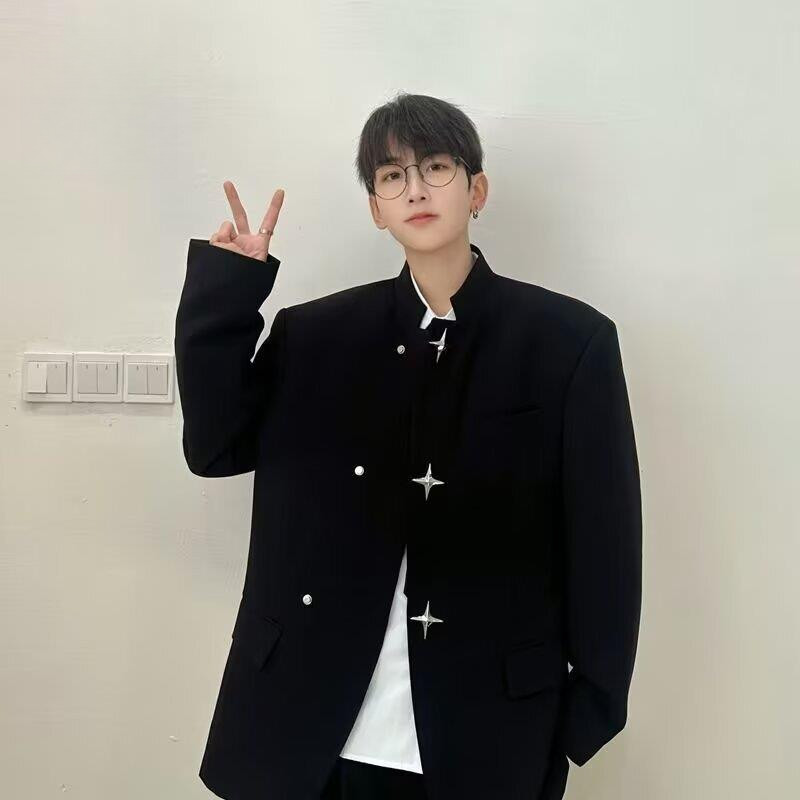 Novo estilo chinês roupas masculinas High-End estilo nacional gola alta roupas de montanha chinesa jaqueta masculina pri