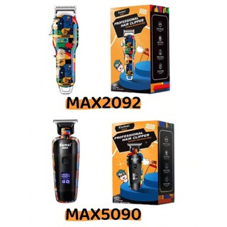 Kit 02 Máquinas Profissional KM Original MAX-2092 de Corte + KM MAX-5090 de Acabamento Preto