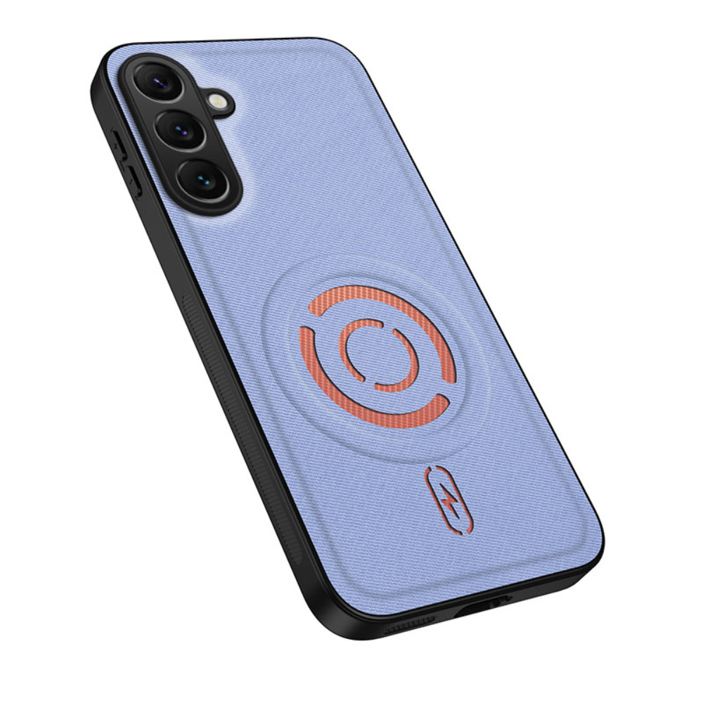 Capa De Telefone Magnética Fina De Couro Sintético Para Samsung Galaxy A57 A56 A55 A54 A37 A26 A17 A07 A06 5G 4G S26 S25