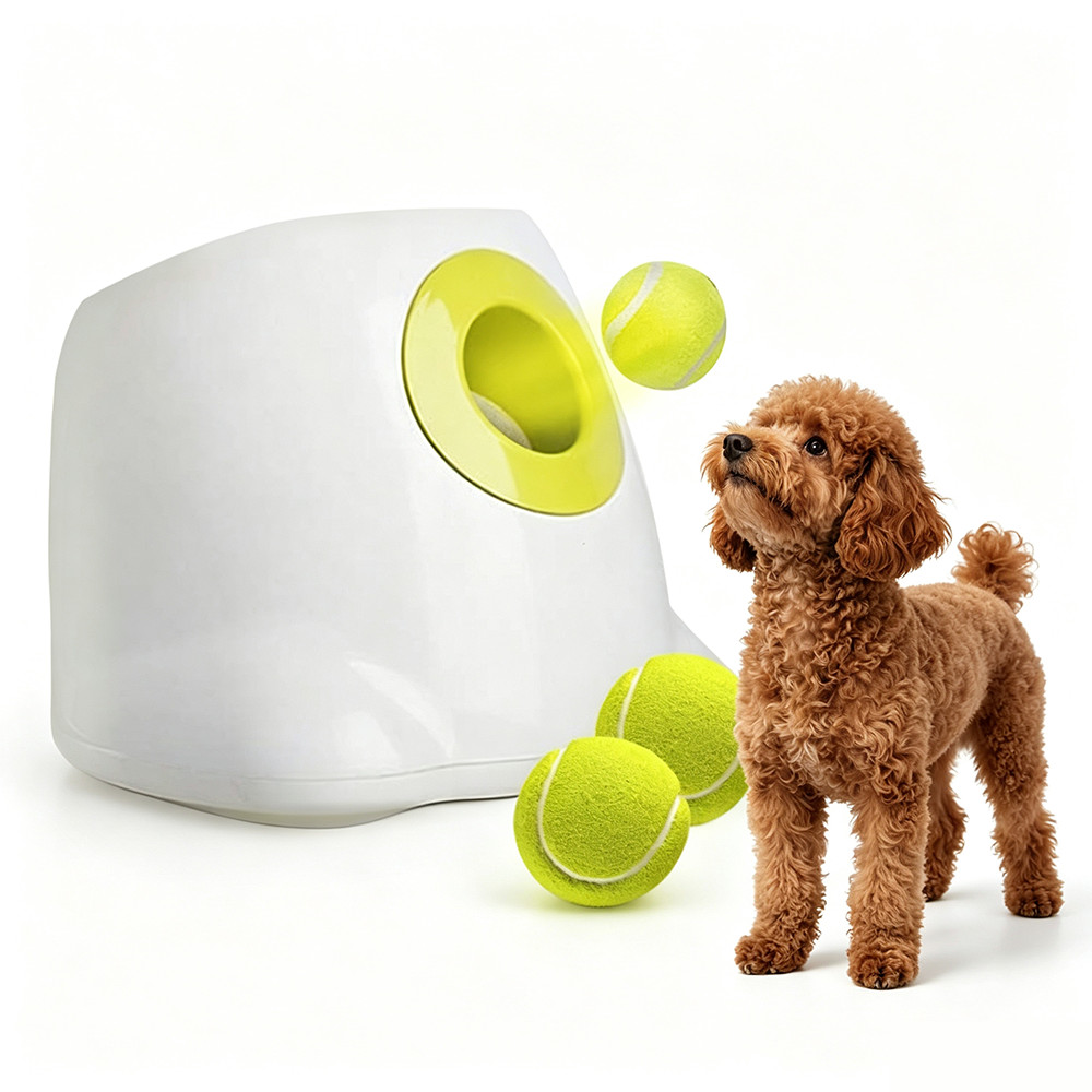 newpet Grande Máquina Lançadora De Bola De Cachorro Divertido Brinquedo Lançador Com Disp…