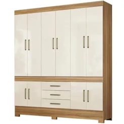 Guarda Roupa New Murano Casal 10 Portas Bater 3 Gavetas Demóbile