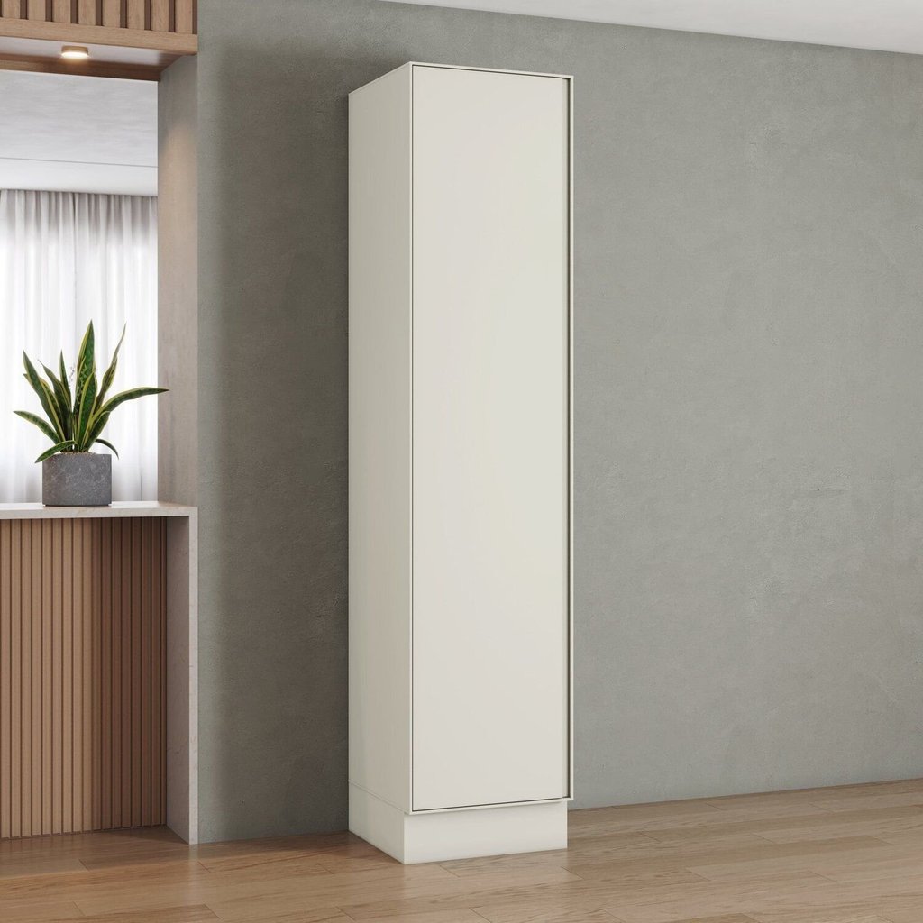 Paneleiro 1 Porta 5 Prateleiras 50cm MDF Fineze Bege/Areia