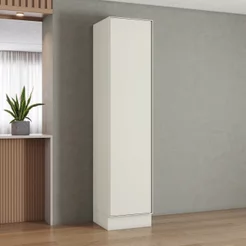 Paneleiro 1 Porta 5 Prateleiras 50cm MDF Fineze Bege/Areia