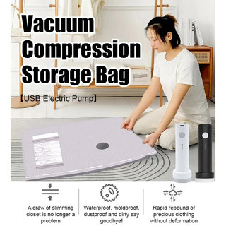 【Fácil de Usar】Bomba de Vácuo USB para Roupas/Sacos de Armazenamento a Vácuo/Vestuário