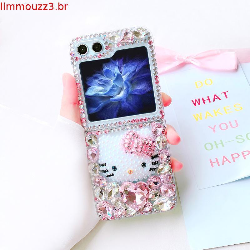 Capa De Telefone Dobrável Para Motorola Razr 70 60 50 40 Ultra Luxo Strass Bonit