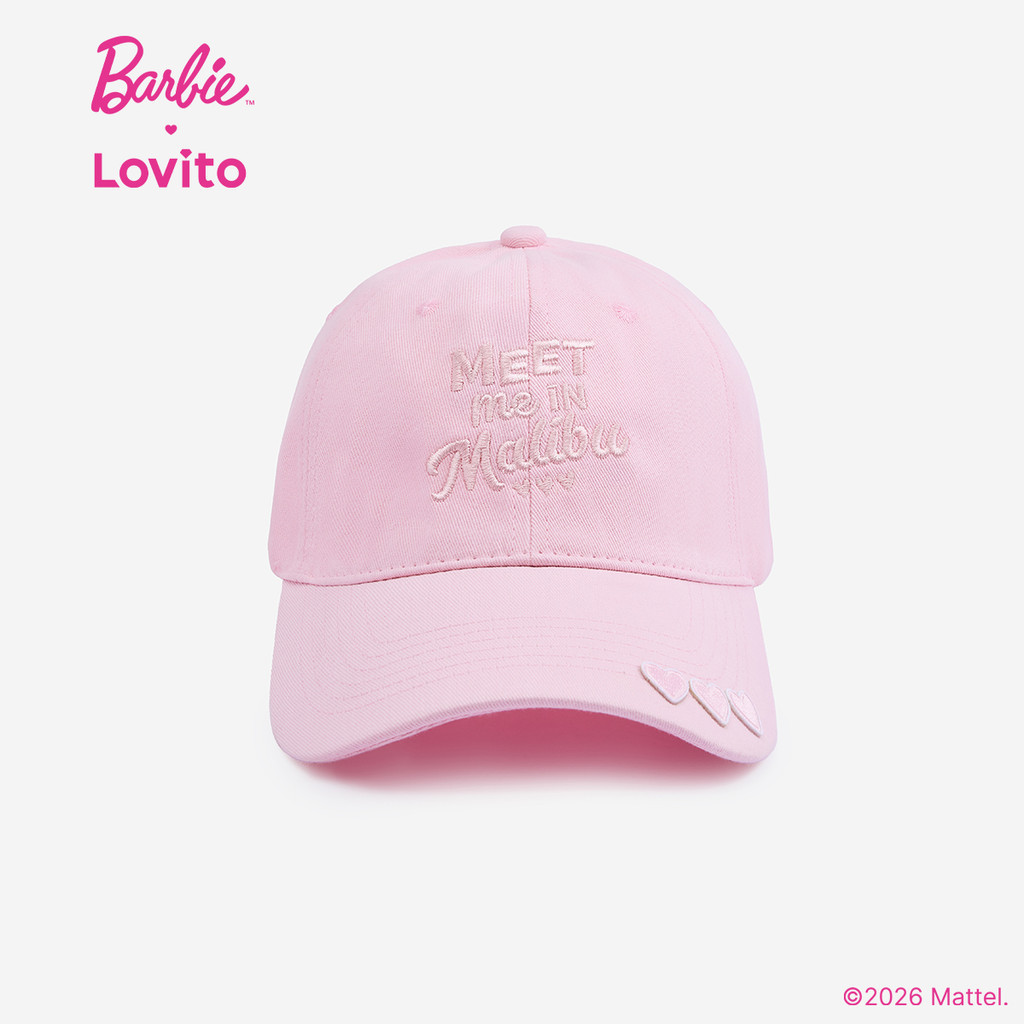 Barbie™ X Lovito Chapéu Casual Bordado Estilo Coreano Para O Verão LB1AD029