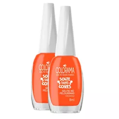 Kit 2 Esmalte Colorama Solte Suas Cores Cor Selfie no Pelourinnho Cremoso 8ml