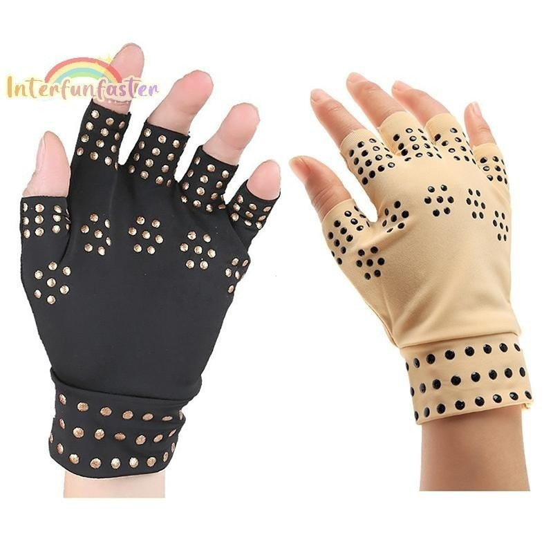 [Nterfunfasterfunb] Luvas Magnéticas para Tratamento de Artrite, Suporte de Compressão, Terapia de Pressão nas Articulaç