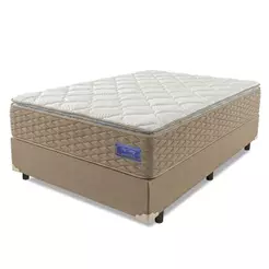 Cama Box Casal Colchão Ortopédico Magnus Molas Superlastic Pillow Top 138x188x76cm Hip Sleep