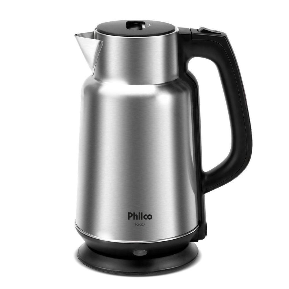 Chaleira Elétrica Philco PCH20A 2L Inox Boil Dry Sem Fio 360 graus 220V