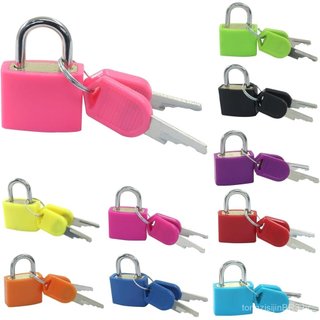 Hordion 10 Peças de Cadeados para Bagagem com Chaves, Pequenos Cadeados com Chave Multicoloridos, Mini Cadeados com Chav