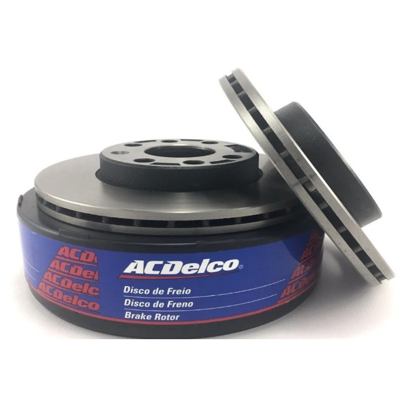 Par de disco de freio dianteiro ACDelco Onix Prisma Joy Cobalt