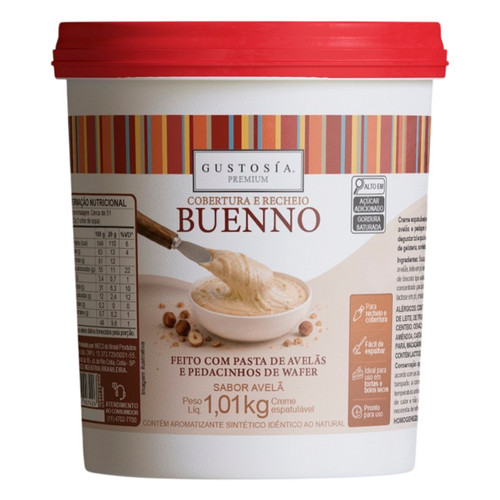 Creme Buenno com Wafer 1,01kg Gustosía Cobertura e Recheio