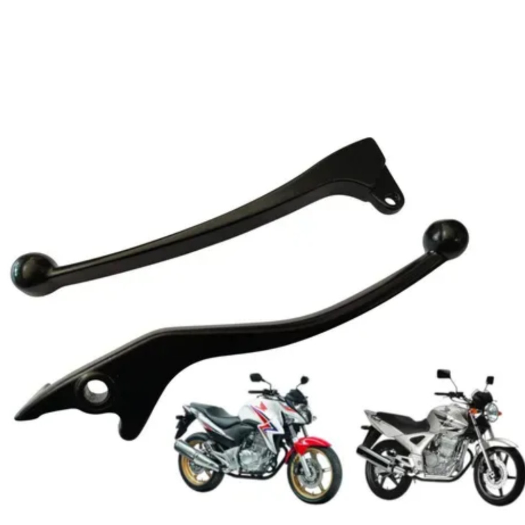Par Manete Embreagem E Freio Disco Cbx Twister 250 Cb 300r CBX250 CB300R Maçaneta 2001 a 2015 Preto