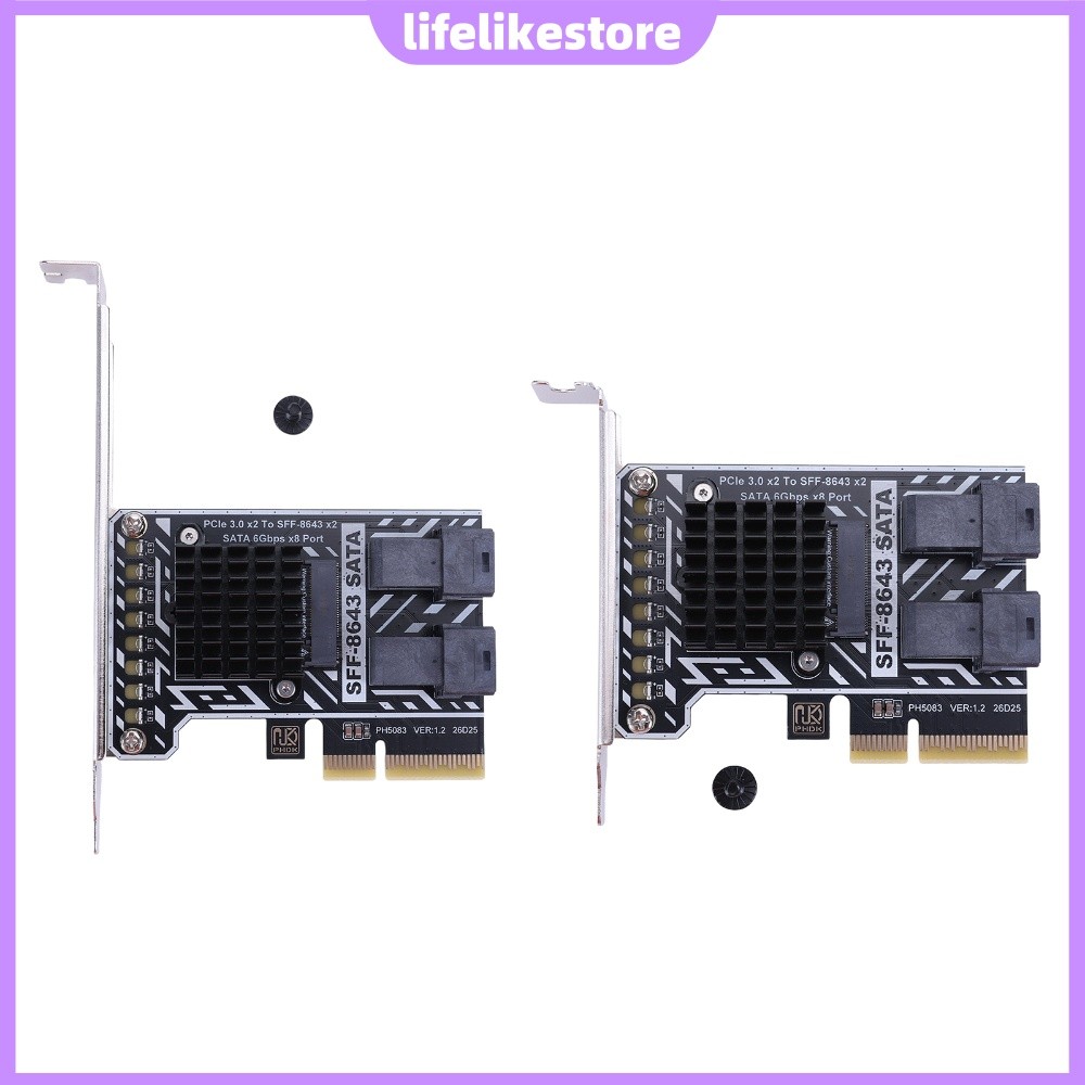 [Novo] Adaptador PCIe 3.0 Para Dual SFF-8643 Gabinetes RAID/NVMe