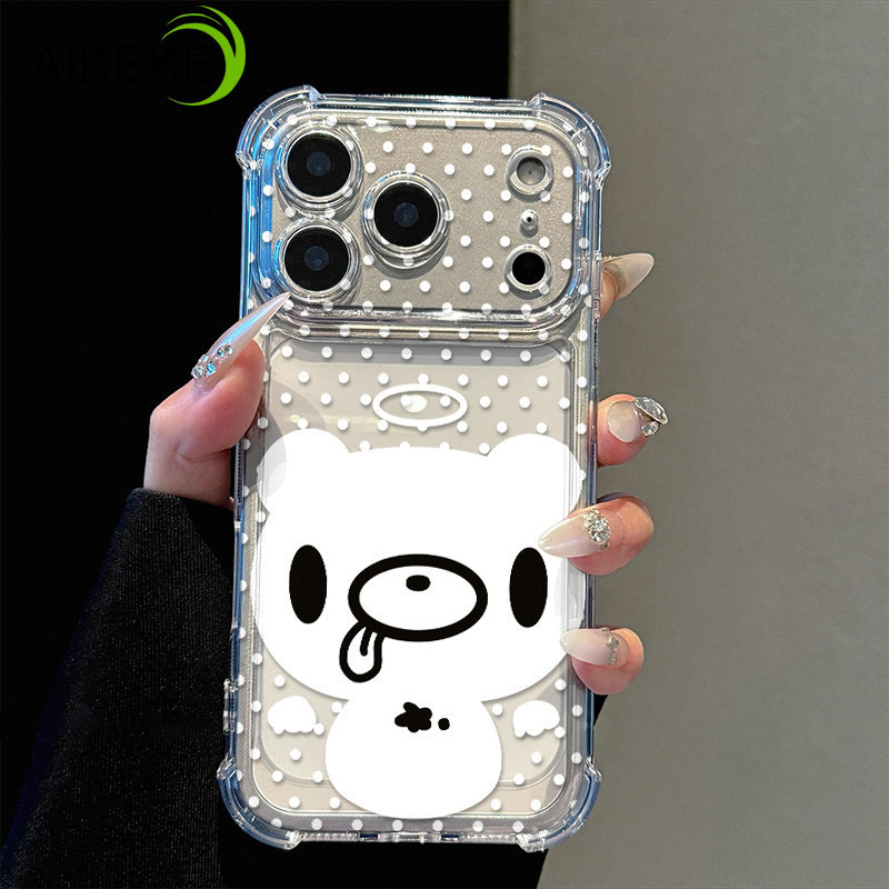 Capa De Telefone Transparente De Urso Gótico Para Samsung Galaxy A20S A20E A17 A16 A15 A14 A13 A12 A11 A10S A10E A10 A07
