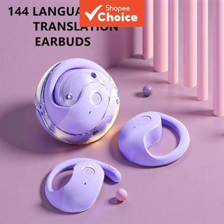 CS-952 Fones De Ouvido De Tradução Em Tempo Real BT Interpretação Simultânea 144 Idiomas Fone Pendurado À Prova D'água