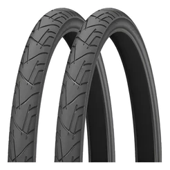 Par Pneu Bike Barra Forte Levorin Praieiro 26x1.1/2x2 Slick Cor Preto