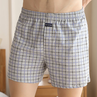Cuecas boxer masculinas de algodão puro, cuecas boxer soltas, tamanho grande, cintura alta, algodão, cuecas boxer