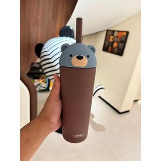 Canadá Qsimelr Bestie Animal Avatar Xícara de café Isolamento a vácuo de aço inoxidável mantendo fresco 650ML