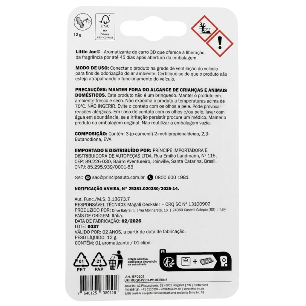 Aromatizante Cheirinho Carro Little Pup Blueberry Premium — imagem 2 de 2
