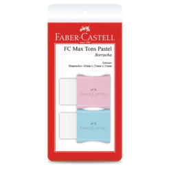 Borracha TK-Plast FC Max Tom Pastel SM/7024MAR/582211 com 2 unidades Faber-Castell