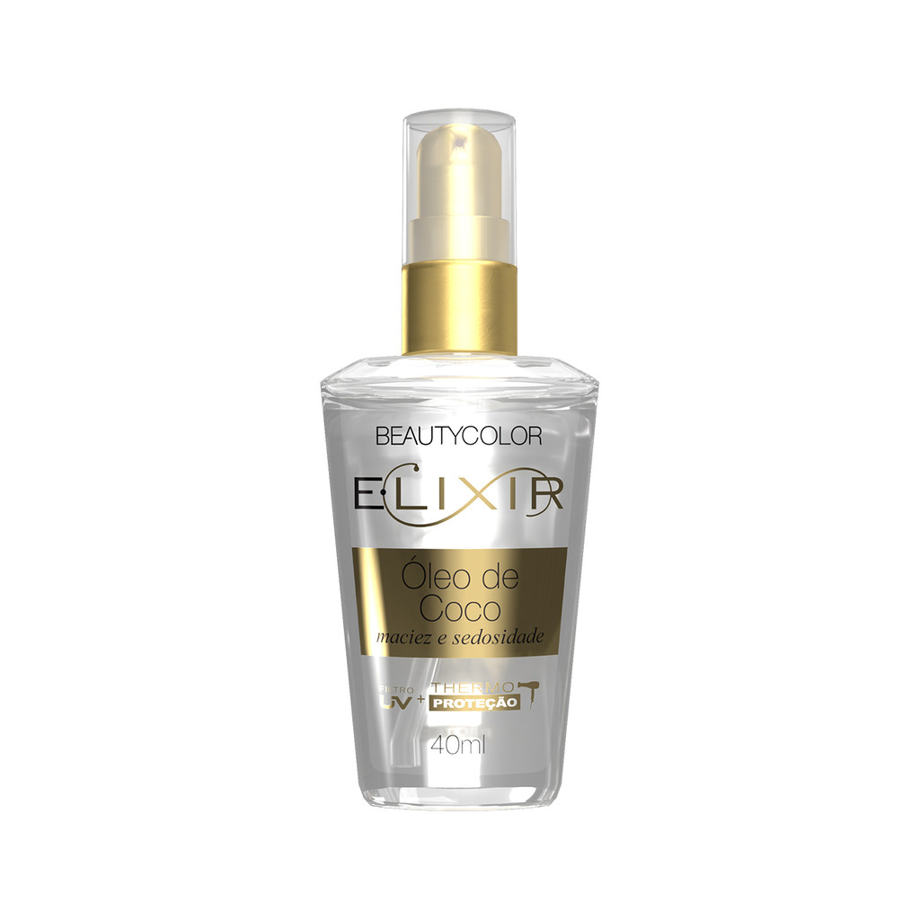 Imagem E.lixir Óleo de Coco - Maciez e Sedosidade - BEAUTYCOLOR - 40ml