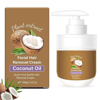 Remoção de pelos com óleo de coco para mulheres, remoção de pelos com óleo de coco para homens, agente de remoção de pel
