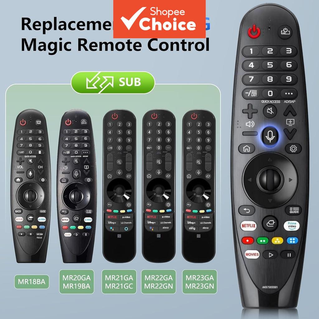 Controle Remoto Mágico para LG Smart TV AN-MR20GA AKB75855501 Controlador de Cinema em Casa com Ponteiro