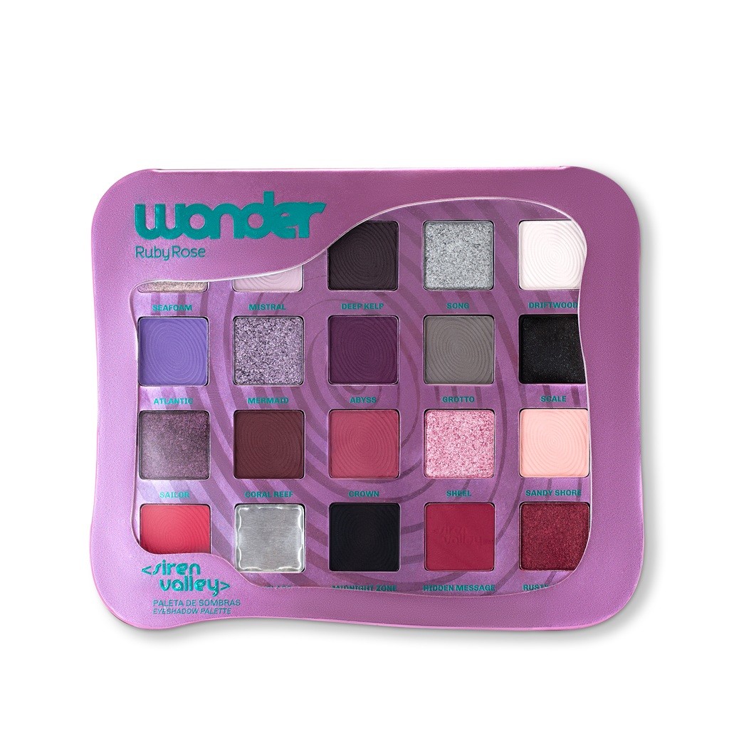 Paleta De Sombras Ruby Rose Wonder Siren Valley Pigmentada
