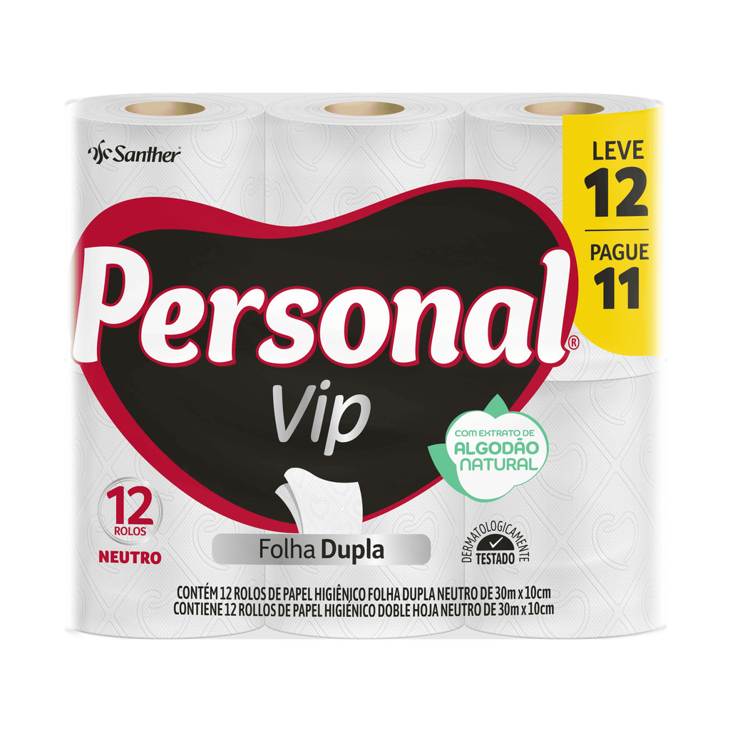 Personal Vip Folha Dupla Papel Higiênico