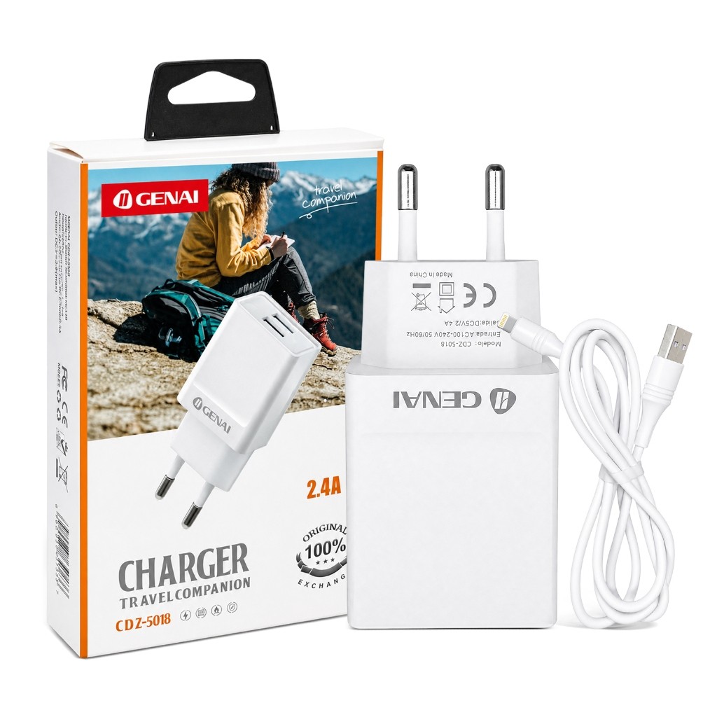 Carregador para iPhone com Cabo de 1m (PD 5V/2,4A Lightning) · foto 2