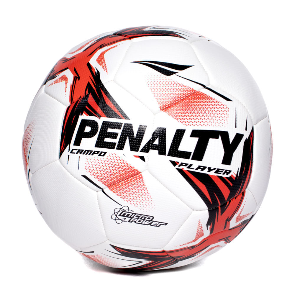 Bola De Futebol De Campo Penalty Player Xxv Branco/Vermelho
