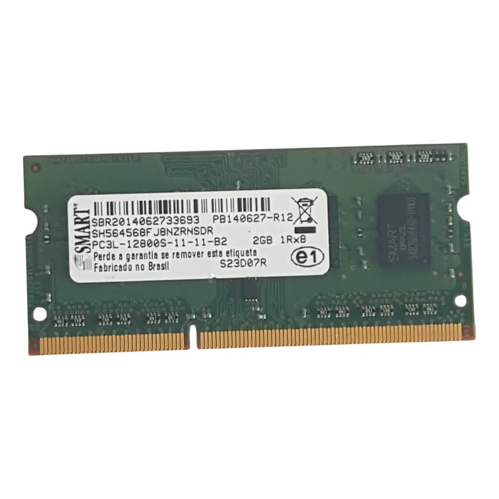 Memoria 2gb Pc3l 12800s 1.35v Sh564568fj8nzrnsdr P/ Notebook