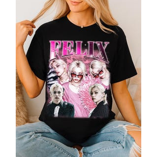 Camiseta Feminina Estampa Comemorativa do Artista Felix Moda Feminina Confortável Linda Estilosa Tendência