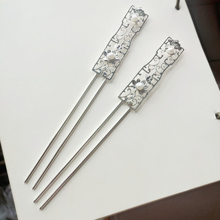 Frete grátis grampo de cabelo longo 190mm liga de cobre lótus grampo de cabelo Hanfu cabeça joias estilo traje antigo jo