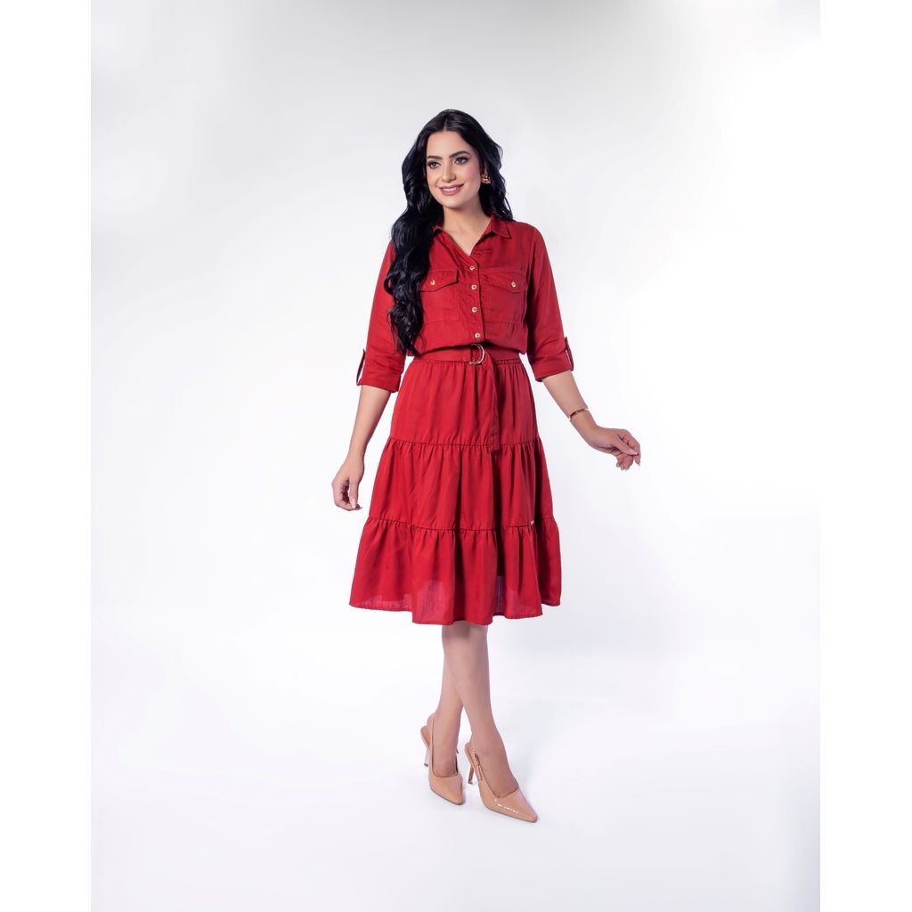 VESTIDO VECCHI JEANS MODA EVANGÉLICA EXCLUSIVA(260218) VESTIDO TRÊS MARIAS LIOCEL CORES